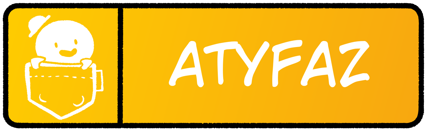 Tapas.io button with text 'atyfaz'