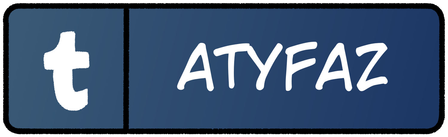 Tumblr button with text 'atyfaz'